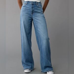 American Eagle Outfitters Blue Flare & Wide Leg Jeans